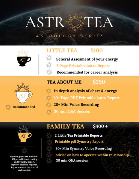 Tea About Me Birth Chart Readings