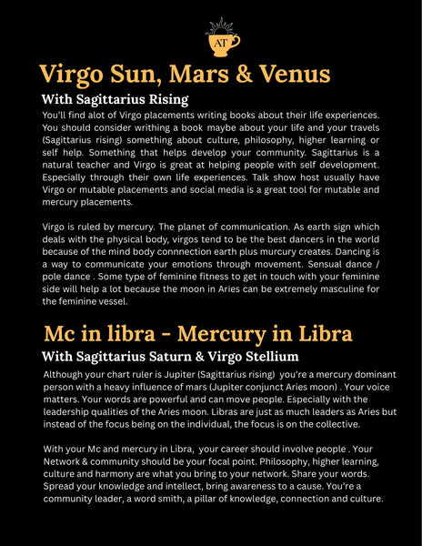 Tea About Me Birth Chart Readings