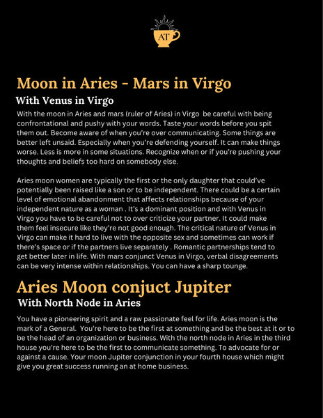 Tea About Me Birth Chart Readings