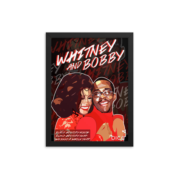 Whitney and Bobby Framed poster
