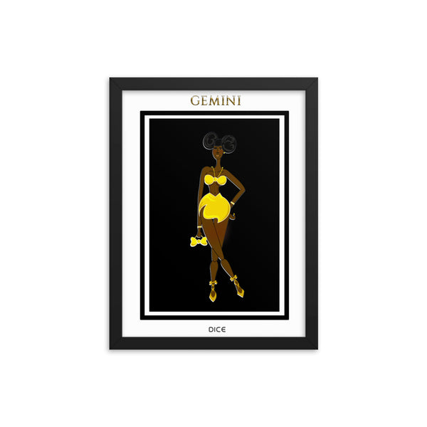Gemini Framed poster