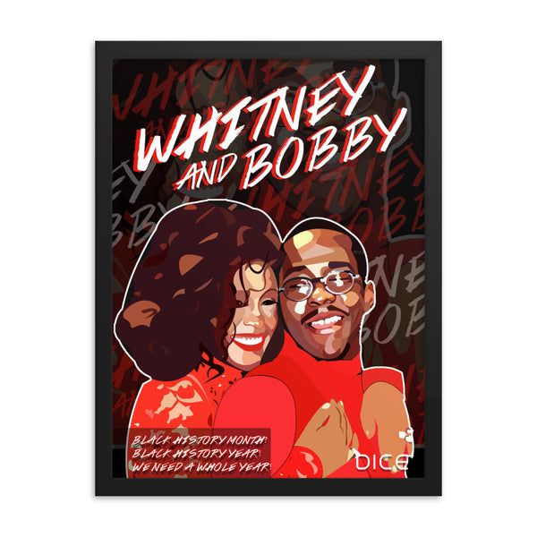 Whitney and Bobby Framed poster