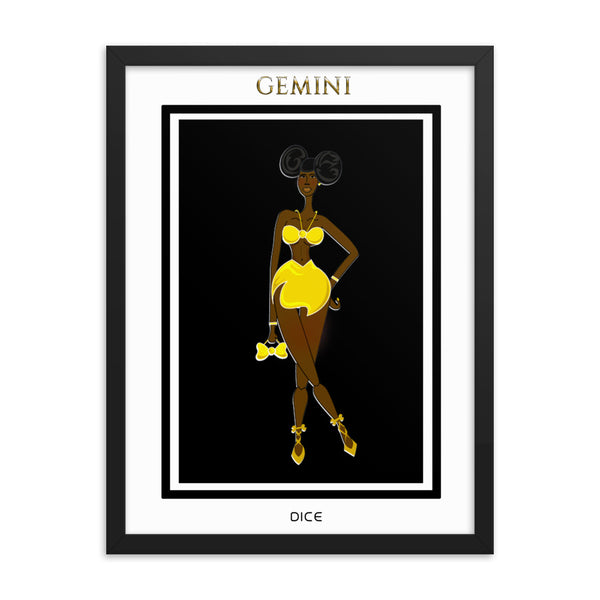 Gemini Framed poster