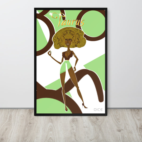 Tori the Taurus Framed Poster