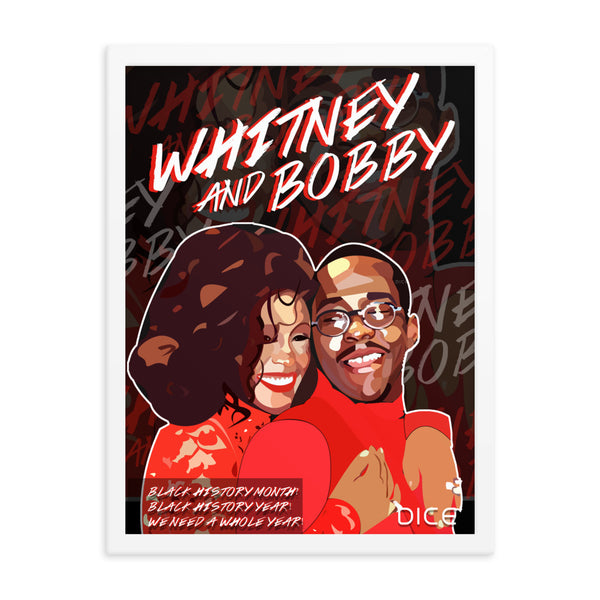 Whitney and Bobby Framed poster