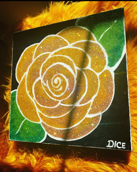 Black and Gold Stay Soft Rose