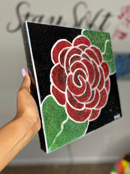 Red & Black Stay Soft Rose