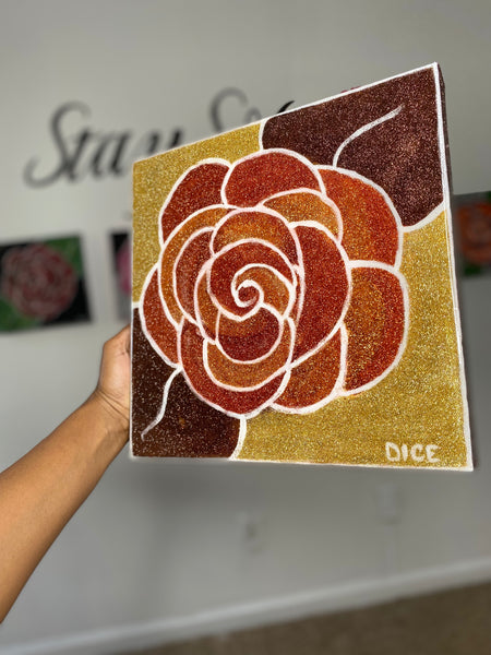 Orange & Brown Stay Soft Rose