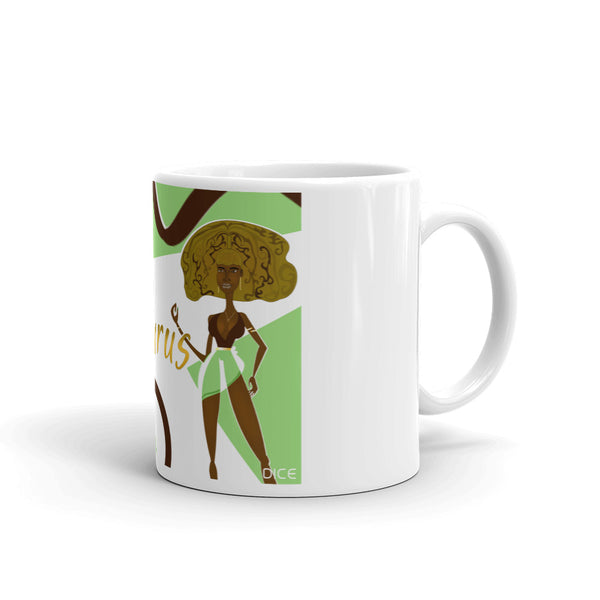 Tori The Taurus White glossy mug