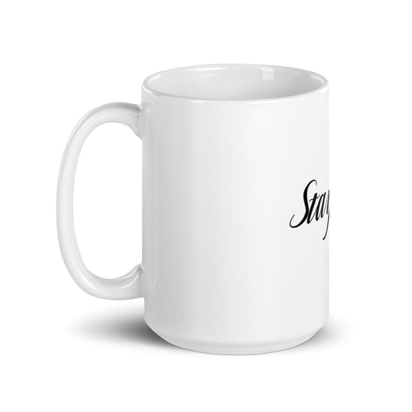 Stay Soft White glossy mug