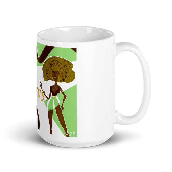 Tori The Taurus White glossy mug